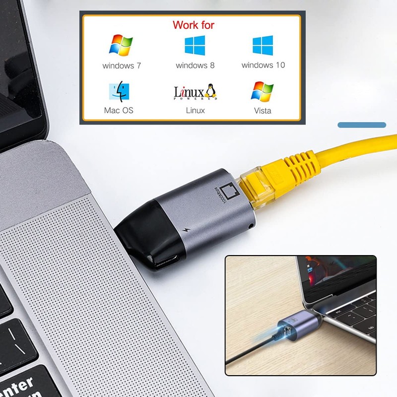 Xiwai Type-C USB3.1 to 1000Mbps USB-C Gigabit Ethernet Network LAN