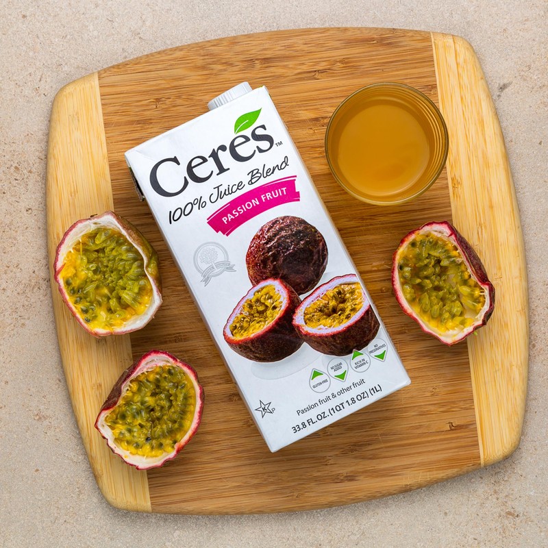 Ceres Passion Fruit Juice Blend, 3-Pack – 100% Natural, Rich