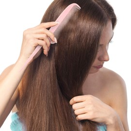 WOFASHPURET Folding Rat Tail Comb, Plastic Tail Comb for Women, Fiber Teasing Comb, Long Pintail Comb Grooming Comb, Sectioning Comb Braid Comb with Thin and Long Handle for Men Women Girl