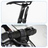 Juleioube 2 Pcs Bicycle Flashlight Mount Durable Bicycle Headlight Holder