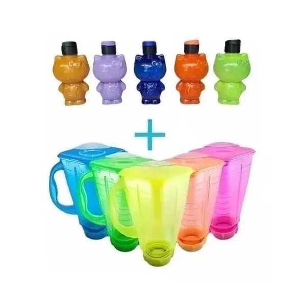 DAS 5 Licuachelas Y 5 Kittychela Micheladas Neon Fiesta Regalo