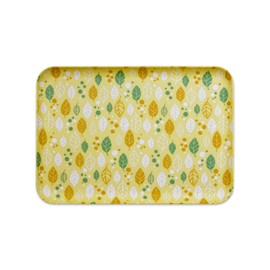 TATSU-CRAFT ST Tray, M, Four Seasons, Series, Autumn Leaf, Yellow, Dishwasher Safe Tray, Stylish, Nordic Plastic, Long Rectangular Basin, Japanese Style, Modern Scandinavian Design, Scandinavian