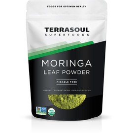 Terrasoul Superfoods Organic Moringa Powder, 11 Oz : Detox - Antioxidants - Immunity