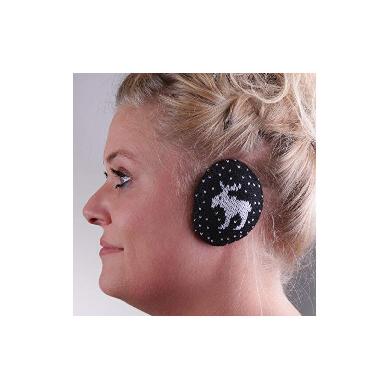earbags Ohrenwärmer Fashion, Elch schwarz, M