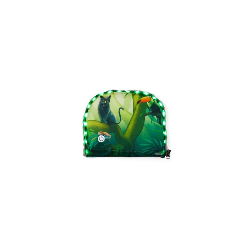 ergobag LED Zippies School Bag Accessory Front Pocket Motif Worlds