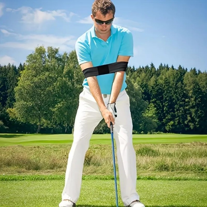 YEDJFFIYO Golf Swing Training Aid Arm Band, Golf Arm Strap,