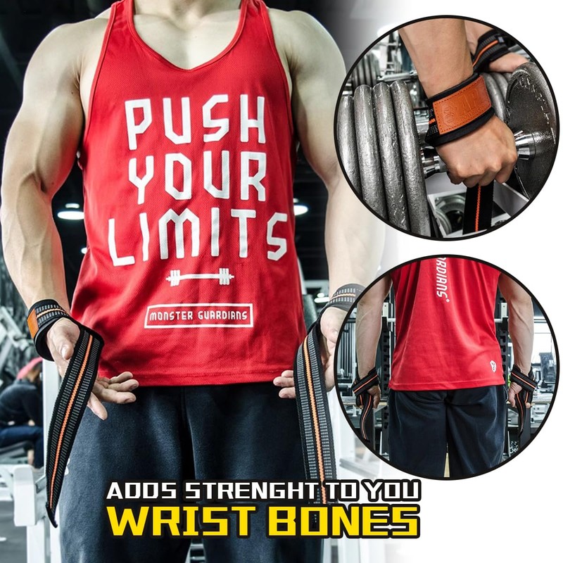 Lifting Straps for Weightlifting, Gym Wrist Wraps，Support for Strength Training,