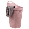 Mind Reader Basket Collection, Mobile Laundry Hamper, 60 Liter (15g/33lbs)