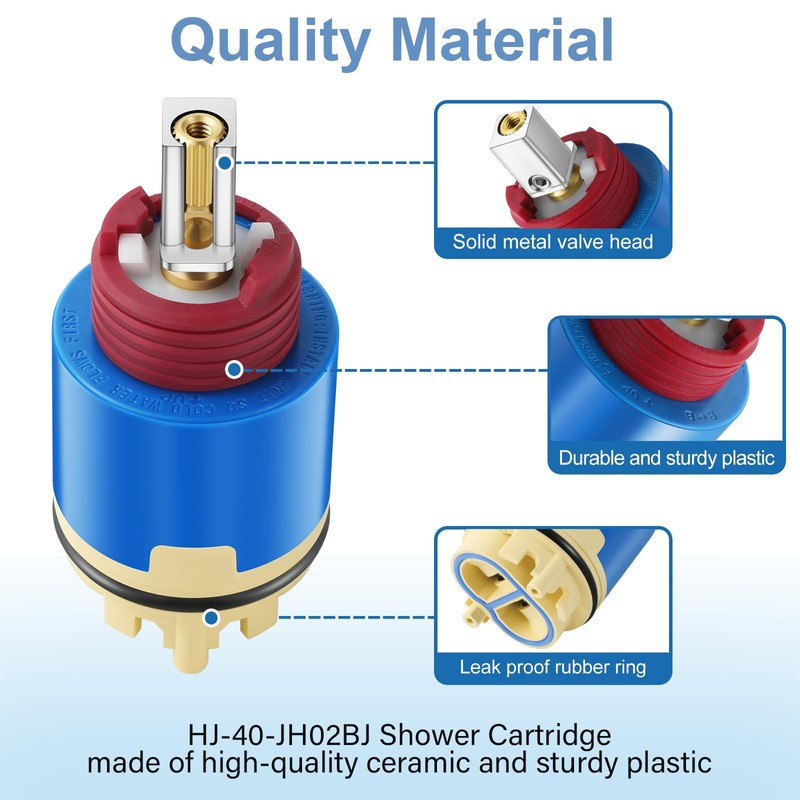 JH02BJ HL-40 Ceramic Pressure Balance Cartridge, 40mm Shower Faucet Cartridge
