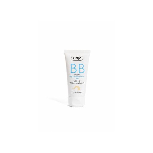ZIAJA BB CREAM FOR OILY & COMBINATION SKIN SPF15- NATURAL
