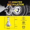 AUIMSOCO H7+H7 LED Headlight Combo 4 High Low Beam Bulbs