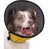 Soft Dog Cone for Dogs After Surgery, Comfortable Dog Cones for Large Medium Small Dogs, Adjustable Dog Recovery Collar for Pets, Waterproof E-Collars for Dogs, Elizabethan Collar (S)