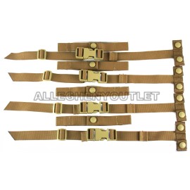 Genuine US Military Issue EAGLE USMC ITW STRAP BUCKLE REPAIR KIT CUMMERBUND STAY COYOTE TAN MOLLE 10 SETS