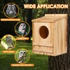 Barn Owl House,Owl Nesting Box for Outside, Wooden Screech Owls