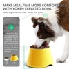 Fluffydream Elevated Dog Bowls,[Prevention of Vertebrae Disease] Non-Slip Dog Bowl