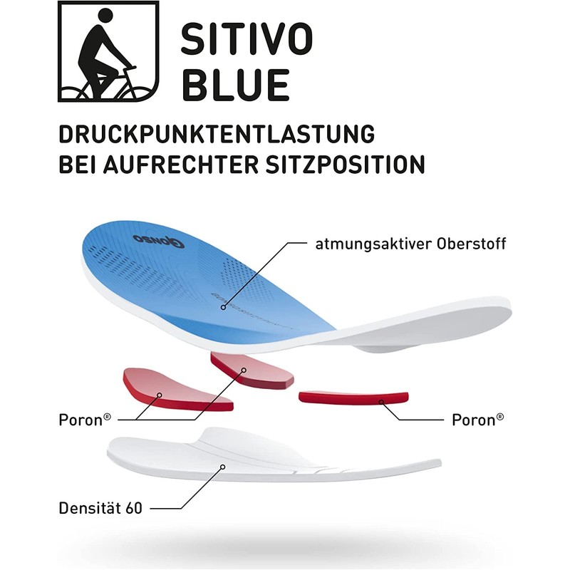 Gonso Men's SITIVO BIB Bib Shorts, Black/Skydiver, L