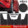 Xukey 4x Universal Carbon Fiber Texture Splash Guards Mud Flap