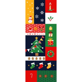 Hamamonyo Picture Tenugui Christmas Patchwork