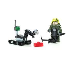 Battle Brick EOD Disposal Team and Robot US Navy Custom Set