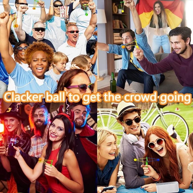 JYTDBCS 20PCS Mini Clacker Ball Set, Assorted Mini Plastic Clacker