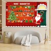 Avezano Christmas Photography Backdrop Banner Santa's Toy Shop Background Toy