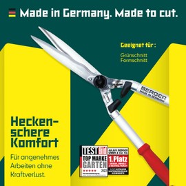 Berger hedge shear comfort 4595 with serrated blades and damper, length 57 cm