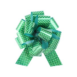 12Pcs Wave Point Wrap Pull Bows Gift Bows with Ribbon Bows for Gift Wrapping Gift Basket Gift Bag Box Wrapping Decor Birthday Anniversary Supplies (5IN, Green)