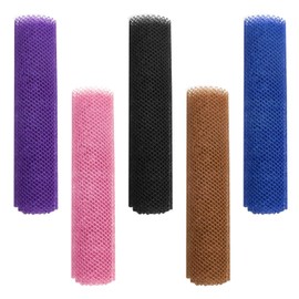 Pack of 5 African Washing Net, African Mesh Sponge, African Bath Sponge, Exfoliating Net, Back Washer for Shower, Loofah, Shower Net