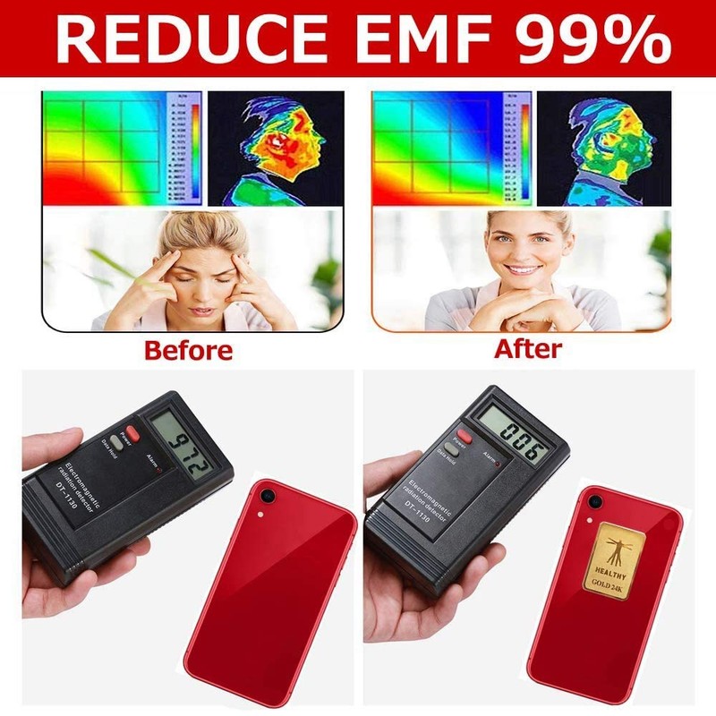 6Pcs Emf Protection Cell Phone Sticker Anti Radiation Protector Sticker