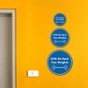 Signs ByLITA Circle GYM: Re-Rack Your Weights Sign (azul) -