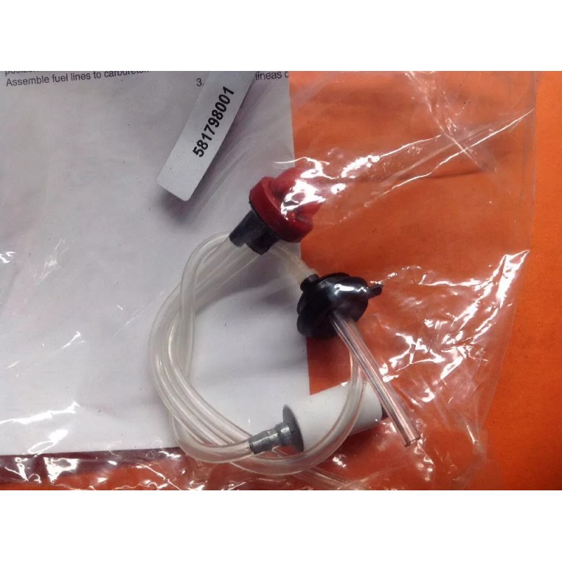 HUSQVARNA FUEL LINE & GROMMET KIT PART# 581798001 FOR 125B,125BVX,12