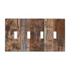 Rustic Brown Wood Grain Wall Plate Switch Plate Decorator Wall