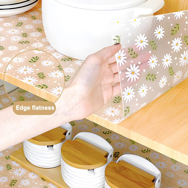 KIMCHOMERSE Shelf Liners, Drawer Liner for Kitchen Cabinets, Fridge Liners,