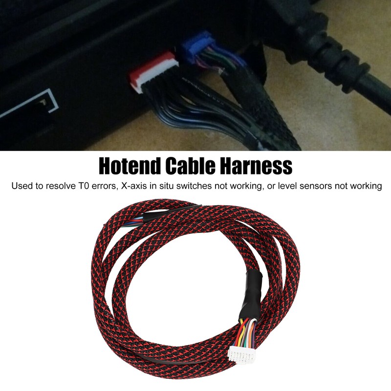 for Chiron Main Wiring Harness Nylon Woven Sleeve Hotend Cable