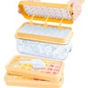 64-Cube Ice Tray Set for Freezer – Easy-Press Silicone Molds