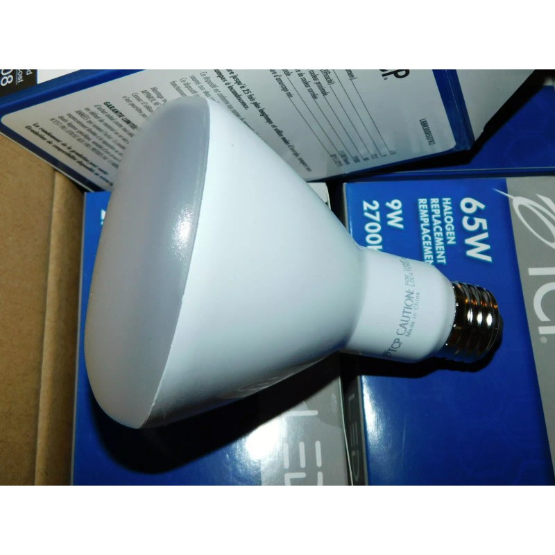 TCP NEW TCP 2 Pack L8BR30D1527K2 LED Light Bulbs 9W=65W