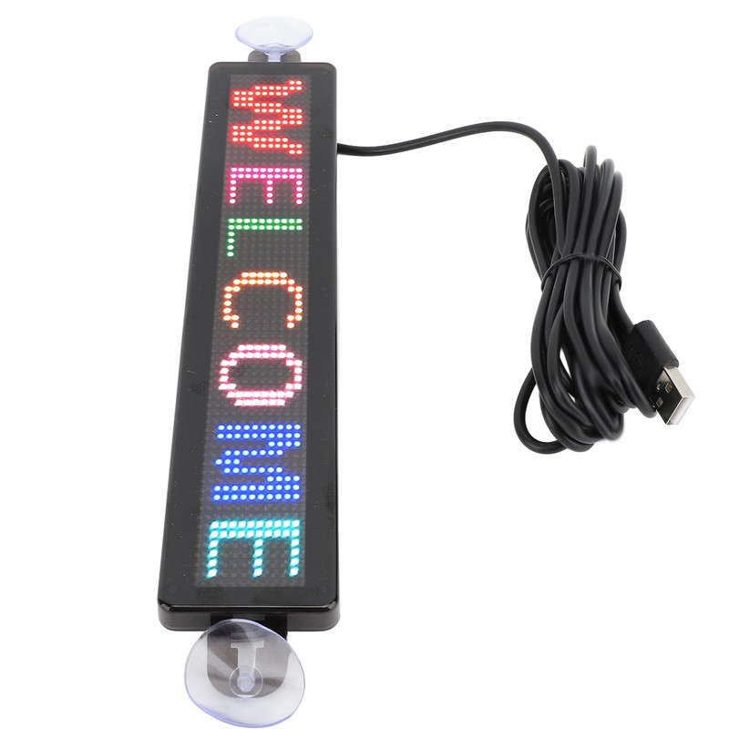 LED Scrolling Sign 12x72 Pixels 230x50mm Bluetooth APP Programmable LED