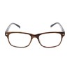 Retro Square Bifocal Reading Glasses in Brown Stripe by Readers.com