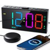 Loud Alarm Clocks for Heavy Sleepers, RGB Digital Clock with