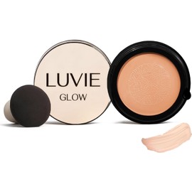 Base de Maquillaje en Cushion con Cabezal Hongo, BB Cream Hidratante de Larga Duración 24h, Corrector Iluminador que Unifica el Tono – Con Ácido Hialurónico y Aloe Vera para Todo Tipo de Piel (Tonos Cálidos)