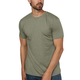 INTO THE AM Premium Men's Fitted Crew Neck Plain Essential Tees - Modern Fit Fresh Classic Short Sleeve T-Shirts for Men (Warm Grey, Small)