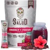 Salud 2-in-1 Energy Drink Powder + Focus, Hibiscus, Organic Caffeine,