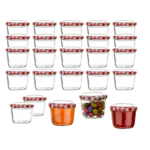 BigDean 24 x Jam Jars 230 ml - Mini Preserving