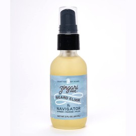 Zingari Man The Merchant Beard Elixir – Conditioning, Softening and Rejuvenating Grooming Product – Natural Fruit Oils Tame Beards and Moustaches and Nourish Facial Skin, 2 fl oz