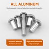 ALLCLEAN 1/4" Diameter X 3/8" Length Solid Aluminum Brazier Head