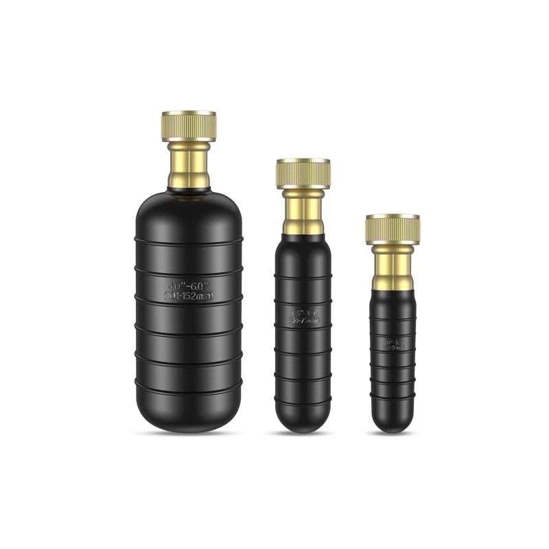 3-Piece Drain Cleaning Bladder Kit for Effective Clog Removal