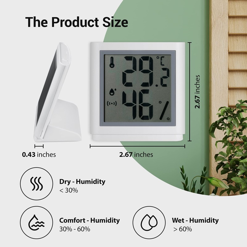 PerfectPrime TH301 Temperature & Humidity Smart Sensor DataLogger - Wireless