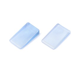 QWORK 16 Pcs Furniture Leveling Wedge, Transparent Leveling Shims Non-Slip Furniture Pads Wedges 2 Height Available (5mm,10mm)