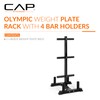 CAP Barbell Olympic Bumper Plate Tree Rack with 6 Weight