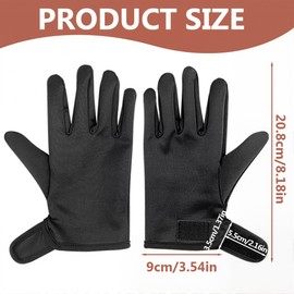 JAWUZ Hitzebeständige Handschuhe 2er-Pack | Professioneller Hitzeschutz für Haarstyling | Spezial-Design für Glätteisen, Lockenstab & Föhn